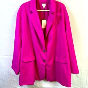 A New Day Pink Lightweight Jacket New Size 2x